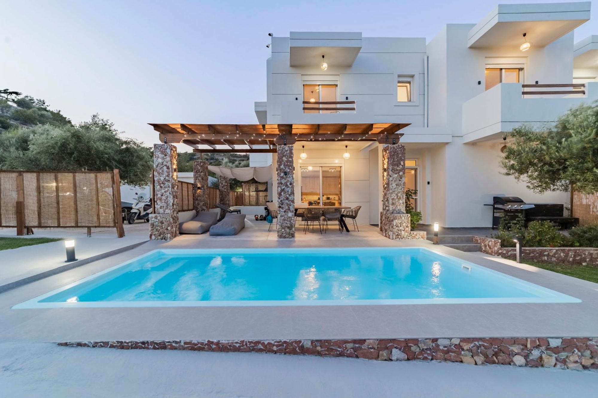 Villa Tranquila Rhodes Psinthos Bagian luar foto